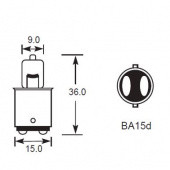 SBC BA15D HALOGEN T10: SBC BA15D base Halogen bulbs with single transverse filament and 10mm tubular glass (T10) from £0.01 each